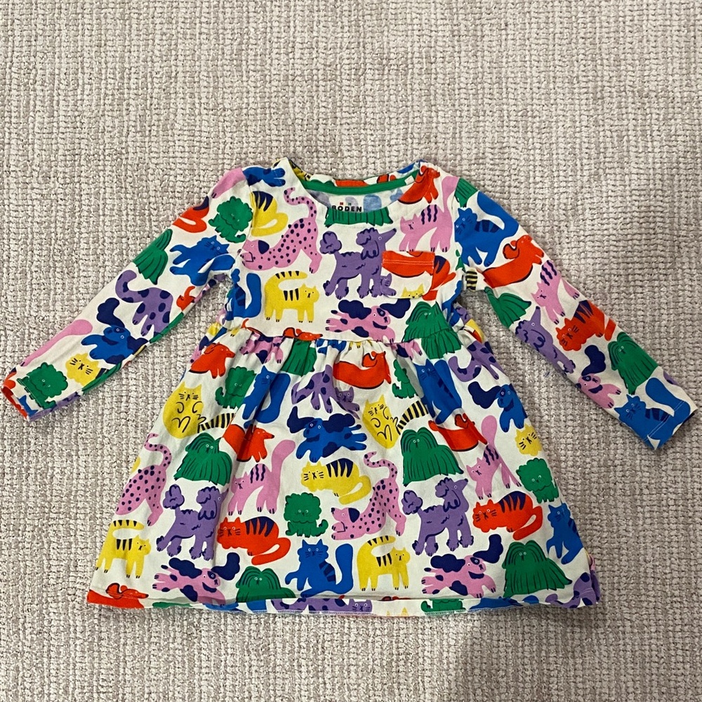 Mini Boden Multicolor Graphic Dress